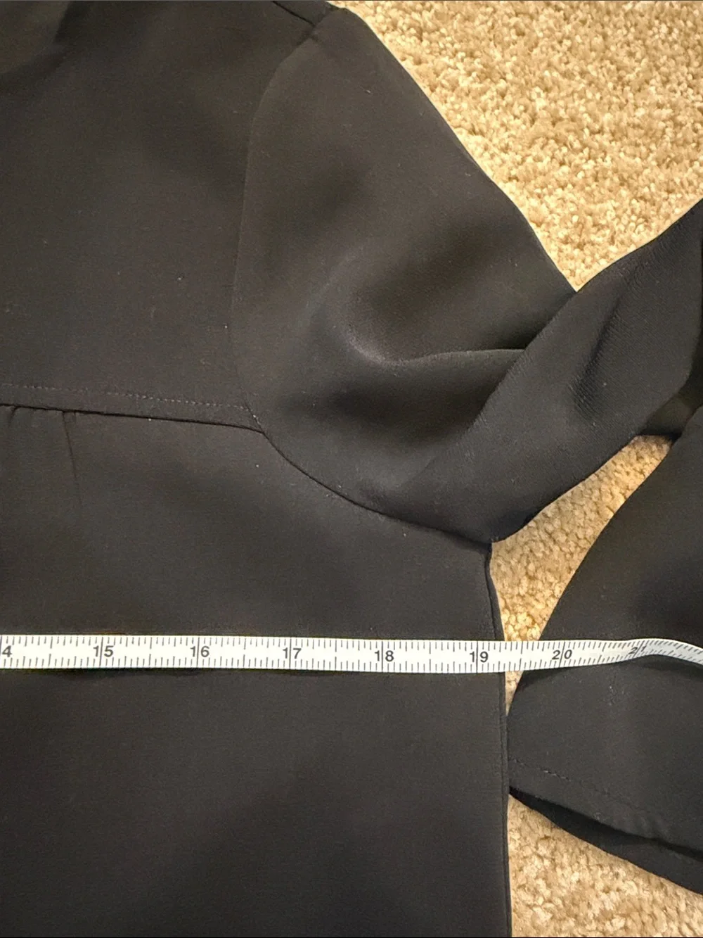 Madewell Starland Black Long-Sleeve Shift Dress Size Small - Picture 9 of 11